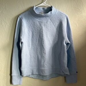 CALIA by Carrie Underwood Light Blue Textured Pullover Sweatshirt